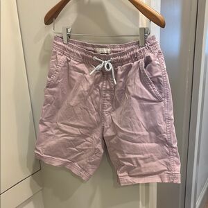 Casual Light Pink Drawstring Shorts